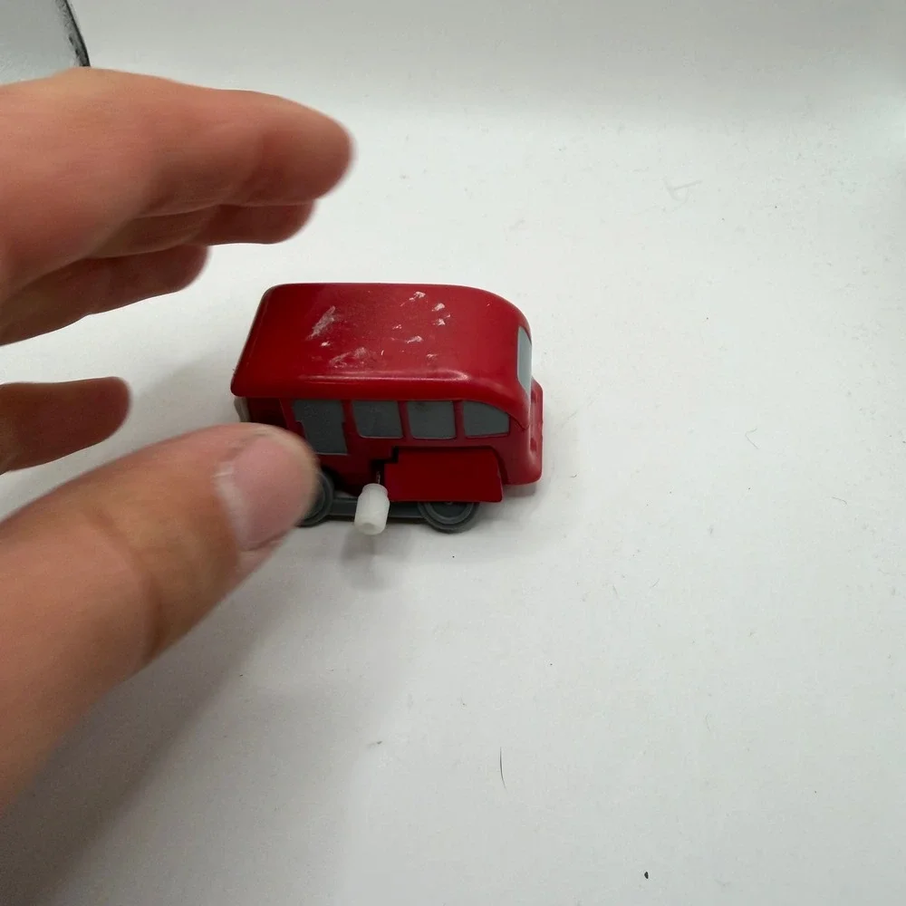 Vintage 1997 Thomas & Friends Bertie the Bus Wind Up Toy Tomy Britt Allcroft Red